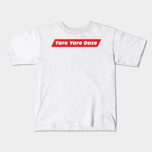 Yare Yare Daze (Jotaro Catchphrase) Kids T-Shirt